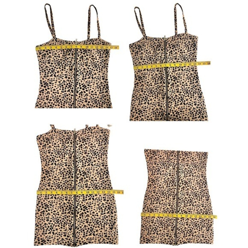 Bundle of 2‎ Animal Print. Mini Dress Size 10 & Leopard print Jumpsuit Small - Picture 3 of 13